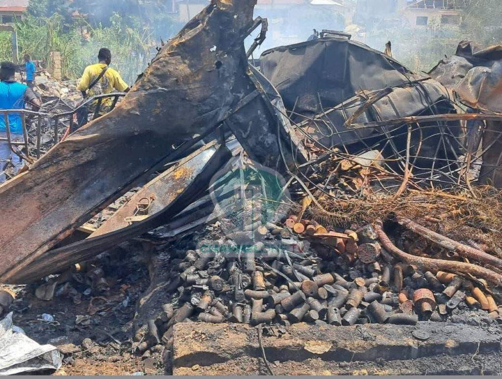 Explosion scene at Konongo Odumase